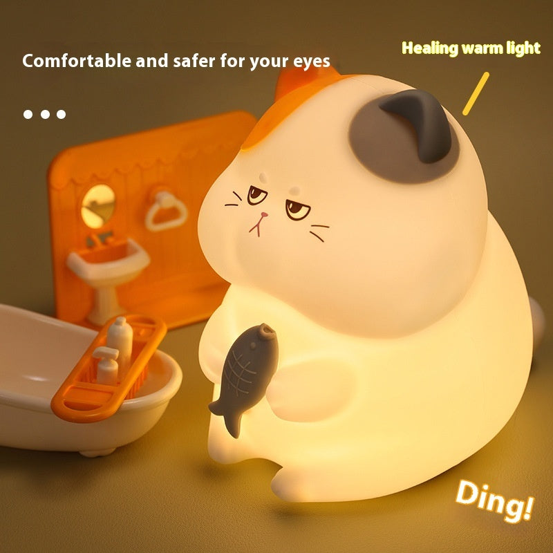 Cute “Greedy Cat” Night Lamp