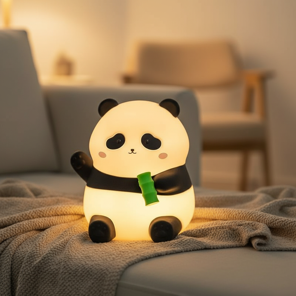 Panda Silicone Night Light (USB Rechargeable)
