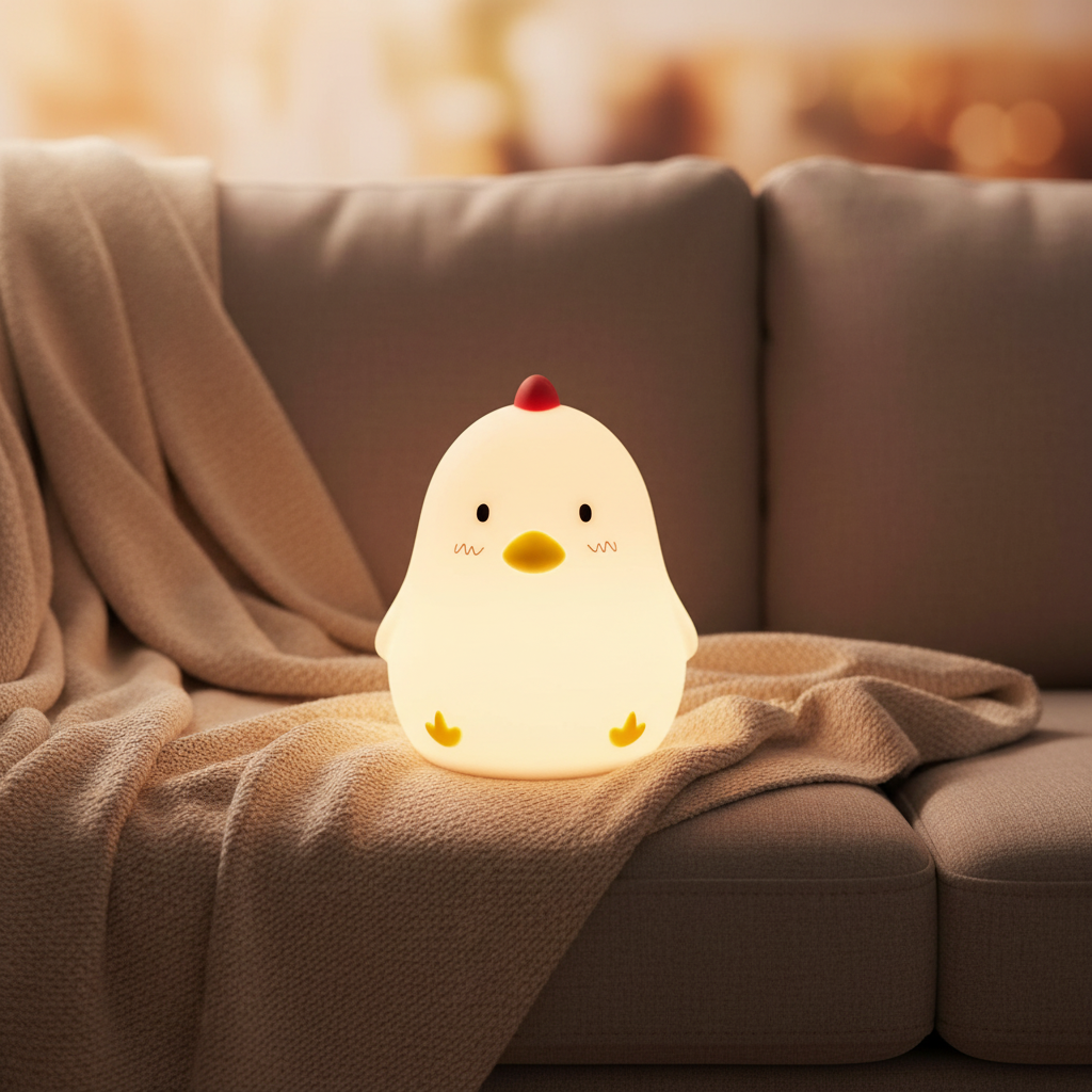 Cartoon Chicken Touch Lamp