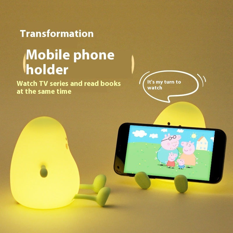 Cute Silicone Mood Lamp – Built‑In Battery