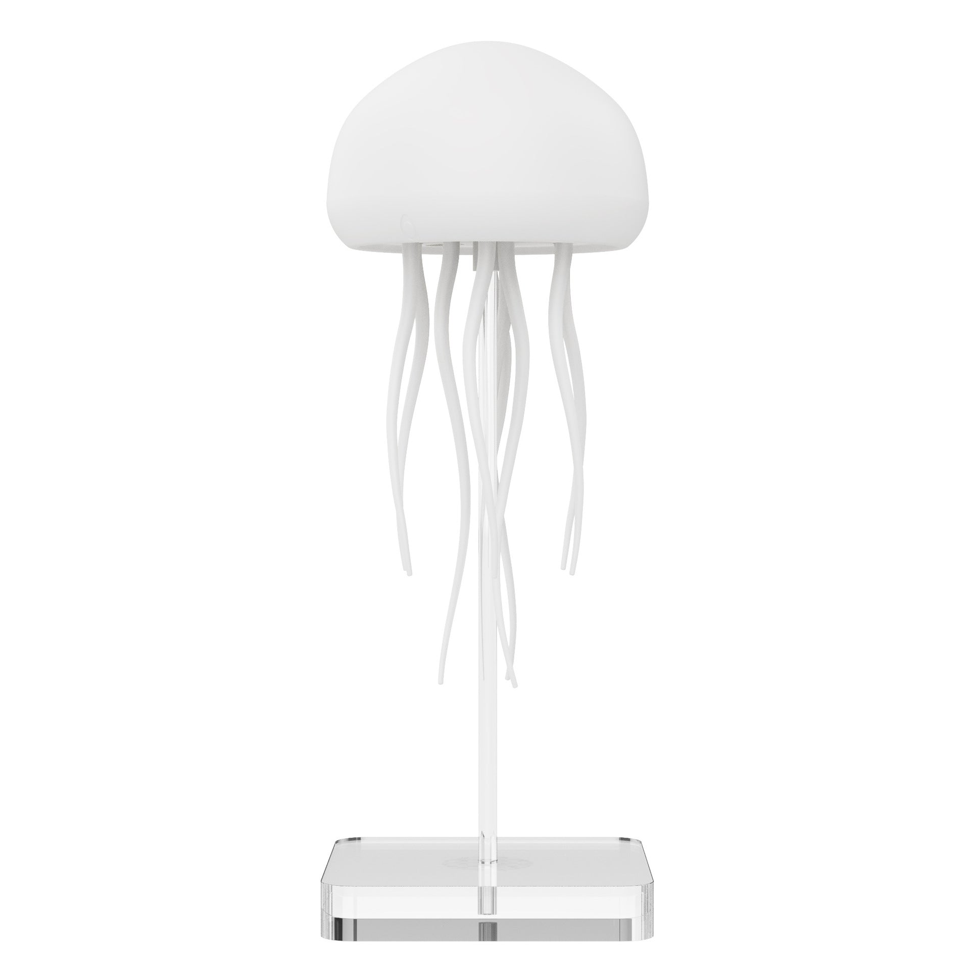 Jellyfish Mood Lamp (USB-C Rechargeable) – Swirling Tentacles, 17 RGB Colors + Voice Control