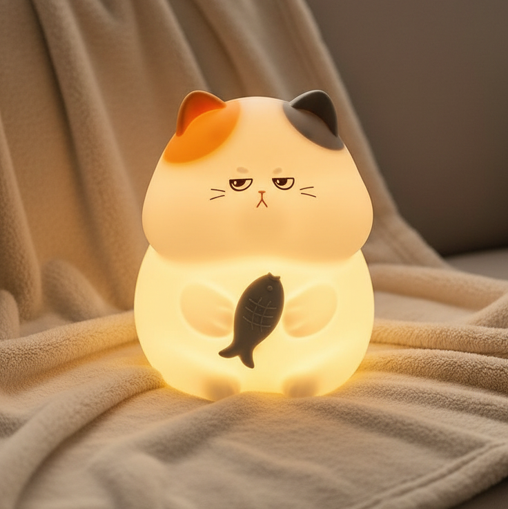Cute “Greedy Cat” Night Lamp