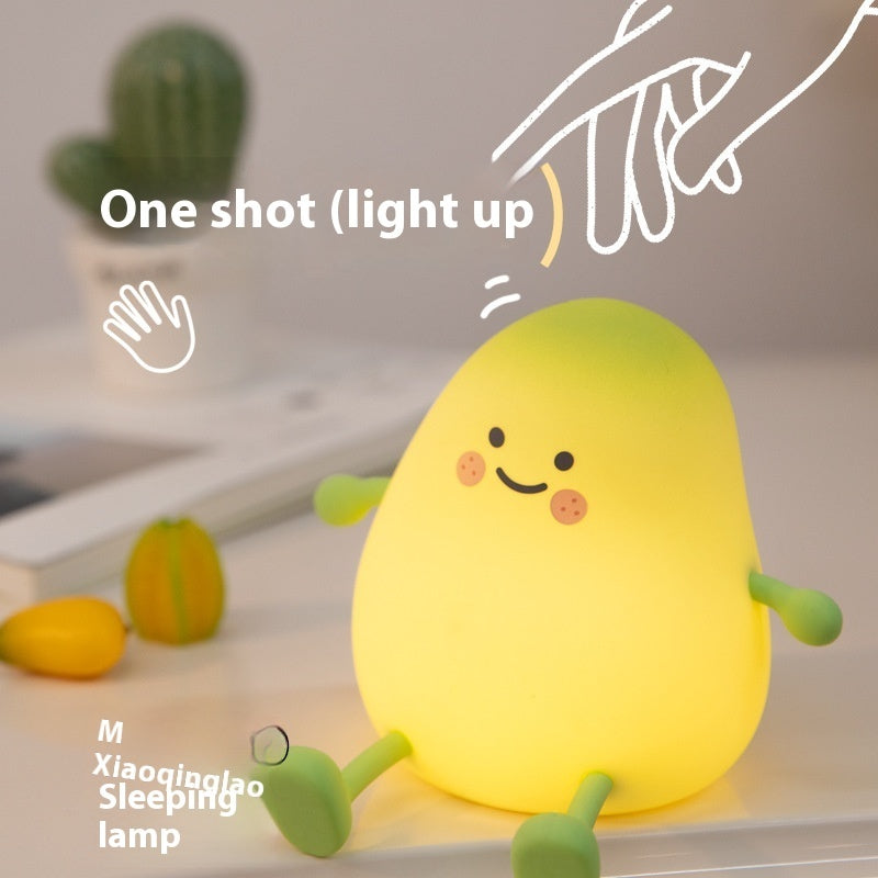 Cute Silicone Mood Lamp – Built‑In Battery