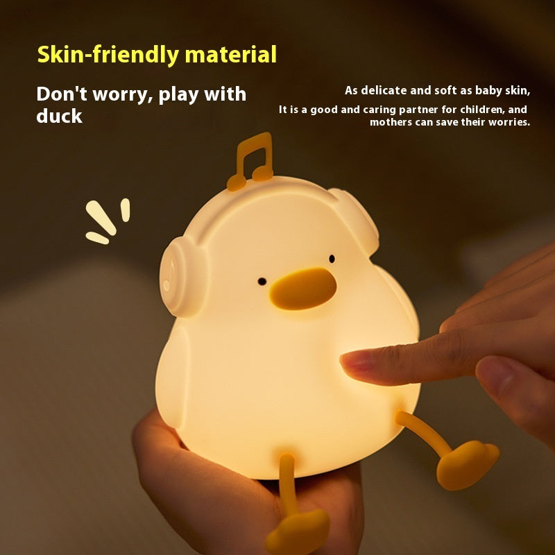 Cute Headphone Duck LED Night Lamp