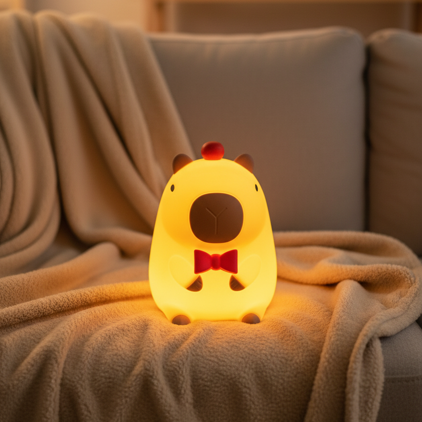 Mini Capybara Night Lamp