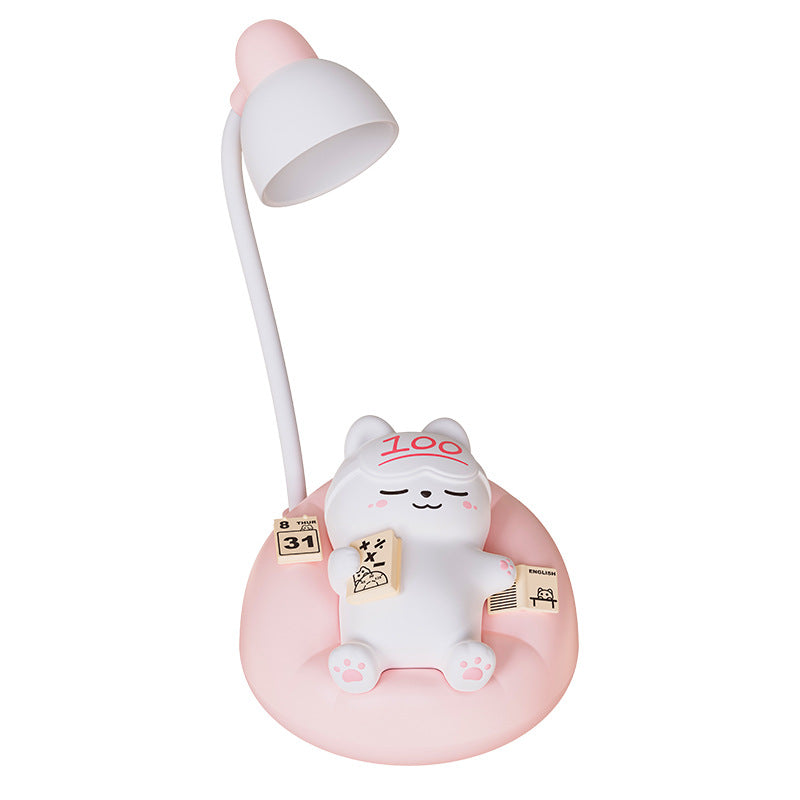 Sleeping Cat Silicone Night Light (Rechargeable) – Pat/Tap Control, 40+ Hour Battery
