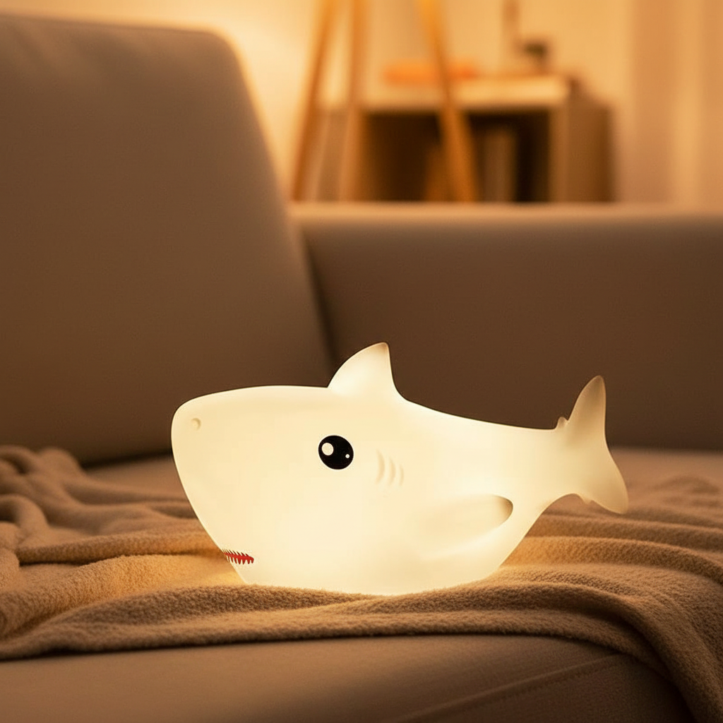 Cartoon Shark Lamp - (Rechargeable)