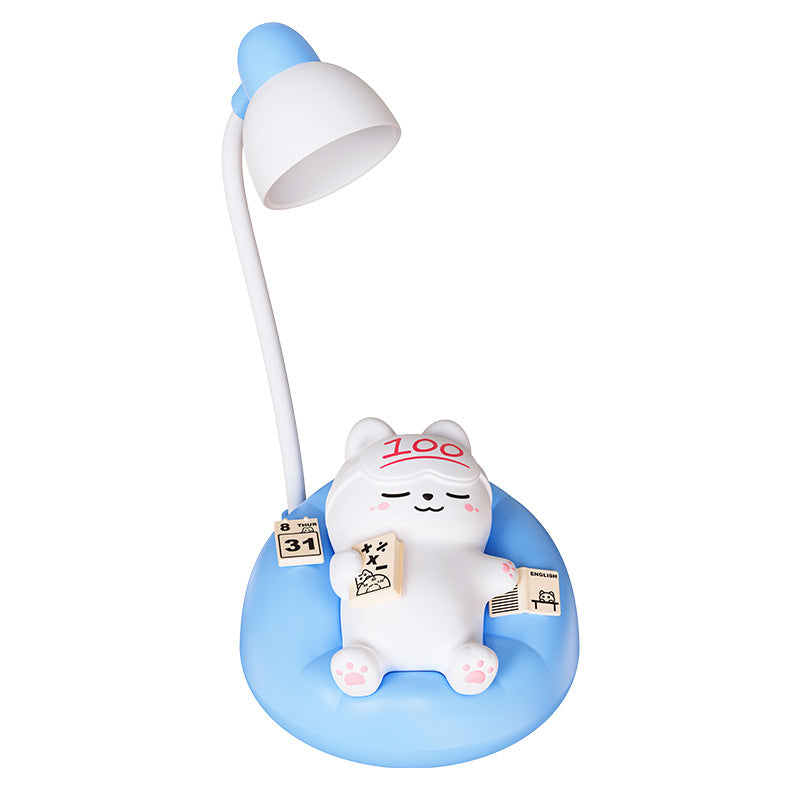 Sleeping Cat Silicone Night Light (Rechargeable) – Pat/Tap Control, 40+ Hour Battery